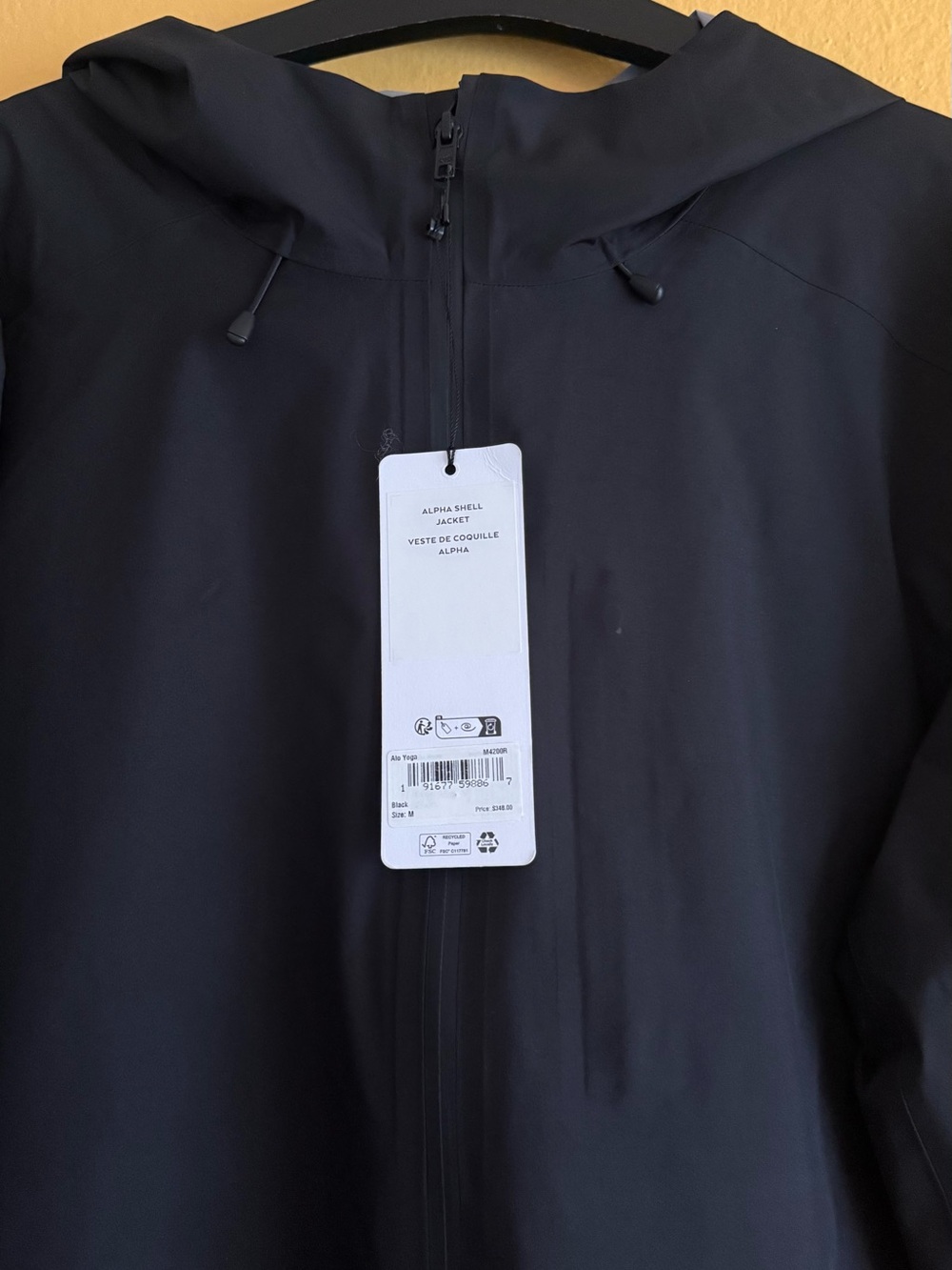 Alo Men’s Alpha Shell Jacket - Picture 3 of 4